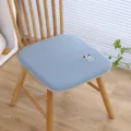 Cuscino per sedia in memory foam comodo con ricamo di cucciolo, ideale per ufficio o casa. - 45x45x3.5cm / Cucciolo blu