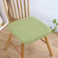 Coussin d'assise en mousse à mémoire vert, design texturé antidérapant pour chaise de bureau. - 45x45x3.5cm / Velours à bulles vert