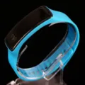 Strakke lichtblauwe LED sport elektronische horloge met siliconen band - Blauw