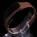 Minimalistische bruine siliconen LED digitale sportarmband horloge voor kinderen. - koffiekleur
