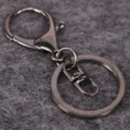 Metallkarabiner und Schlüsselanhänger-Set in Gunmetal für DIY-Schmuck und Anhänger - 枪黑8字扣款 / Gunmetal