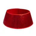 Collar de árbol de Navidad con lentejuelas rojas para decoración festiva del hogar - S / Rojo