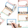 Cute puppy dog party design writable sticker labels for sorting and gift decoration - ZG25 Style / 150 Pieces/Pack