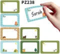 Self-adhesive waterproof camping theme name labels for kids school supplies and bottles - Camping Theme (PZ238) / 10 Sheets/Pack
