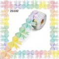 Colorful bow-shaped bulletin board border stickers with rainbow and flower patterns. - ZG102款式 / 10 Meters