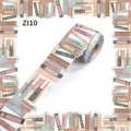Close-up of library book design bulletin board border stickers with motivational quotes - Style ZI10 / 10 Meters