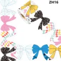 Colorful cartoon stationery bow border sticker roll for classroom bulletin boards. - Stationery Bow Series (ZH16) / 10m/Roll
