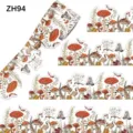 Watercolor red mushroom bulletin board border stickers for classroom wall decor - 蘑菇款装(ZH94)
