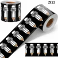 Selbstklebende Bordüre für Pinnwände mit schwarzem Bleistift-Schleifen-Design für Schulen - 铅笔蝴蝶结款(ZI12) / 10m/Rolle