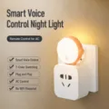 Luz Nocturna LED Inteligente Control Voz Enchufe AC Compañero Ambiente Dormitorio - Compañero de aire acondicionado inteligente H2306