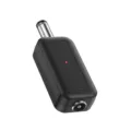 Black DC power auto-reset switch for WiFi routers featuring a red LED indicator - 2025 New Smart WIFI Restarter Black