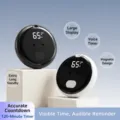 Intelligenter sprachgesteuerter magnetischer digitaler Küchentimer für Kochen und Lernen - Timer / Weiß