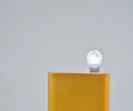 Mini USB LED Nachtlicht Tragbare USB Lampe für Wohnheim Nachttisch Energiesparend - 1LED Transparent/Weißlicht