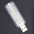USB LED Nachtlicht Stecker Warm Licht Tragbare Nachttischlampe fuer Haus Zimmer Notfall - Warmweiß
