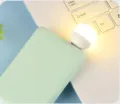 Tragbares USB Mini LED Nachtlicht warme Beleuchtung für Laptop Powerbank Nachttisch - Warmweiß