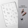 High-transparency 3D butterfly silicone nail art mold for professional DIY manicures - Starry Butterfly Style (JT045)