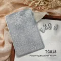 TG-018 floral pattern nail art stamping plate for delicate botanical designs - Intricate Floral Style (TG-018)