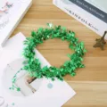 Guirnalda de lentejuelas con estrellas verdes para decoración navideña adorno festivo - Verde