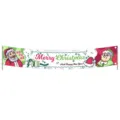 Lively Christmas banner featuring Santa Claus and Mrs. Claus with festive text - Style 012