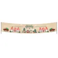 Christmas banner with festive gnomes, red truck and Merry Christmas text decor - Style 013