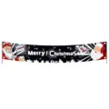 Festive Christmas party banner featuring Santa Claus and Merry Christmas lettering - Style 017