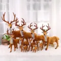 Figuras realistas de renos de Navidad de peluche en varios tamaños para decoración. - 70cm