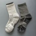 Merino wool thick hiking socks for men women outdoor thermal trekking winter sports boot socks - 36-42 / Dark Gray