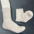 Merino wool fuzzy mid-calf socks with colorful speckles for cozy winter daily casual wear. - Colorful Spots