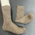 50% merinowolle socken winter warm dicke gerippte wade einfarbige freizeitsocken damen herren - 36-40 / Farbe 1