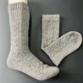 50% merino wool winter warm knit socks casual outdoor thick thermal mid tube socks grey - 36-40 / Color 1