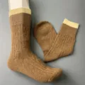 50% Merino wool mid-tube socks, comfortable knitted outdoor mountaineering socks detail. - 36-40 / Color 8