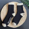 Women's mid-tube merino wool thick warm colorblock casual socks variant display, soft and cozy. - 35-40 / Style 4