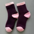 Thickened Merino wool thermal socks for outdoor hiking and winter sports in purple. - 36-42 / Color 2