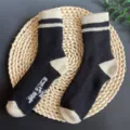 Thickened Merino wool socks for women, mid-tube thermal striped casual winter socks. - 35-40 / Style 5