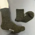 50% Merino wool crew socks for men and women, solid color casual daily wear warm socks. - S (36-40) / Dark Green