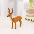 Figura de ciervo sika de peluche para decoración navideña y escenas de fiesta - 15cm