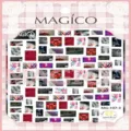 Magico αυτοκόλλητα νυχιών με μοντέρνα σχέδια χείλη και γλειφιτζούρια, μοντέλο MG-107-3 - 时光剪报(107-3)