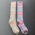 100% Merino Wool Ski Socks Thickened Thermal Long Tube Socks for Outdoor Sports Winter - 36-42 / Multicolor 4