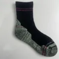 Thickened merino wool thermal sports hiking ski socks in black and green variant style - 36-42 / 7