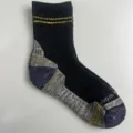 Thickened merino wool outdoor sports socks, black and grey thermal ski boot socks winter - 36-42 / 13