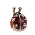 Coccinella in Strass Oro Rosa (012) / 1 Pezzo/Confezione
