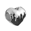 Cuore Punk Nero Bianco (022) / 1 Pezzo/Confezione