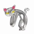 Gatto che si Allunga Argento (036) / 1 Pezzo/Confezione