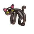 Gatto che si Allunga Nero (037) / 1 Pezzo/Confezione