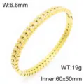 Gouden titanium staal strass manchet armband, geometrisch blad ontwerp armband voor vrouwen. - Geometrische Blad Samengevoegde Stijl