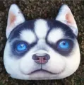 Cojín de peluche 3D realista con cara de perro husky para sofá y asiento de coche - Medium-Huskies