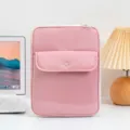 Funda vertical rosa para tableta con bolsillo a presión para gran capacidad de iPad - 11 Pulgadas (28*2*21cm) / Rosa