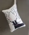 Bolsa decorativa de carbón de bambú con estampado de reno para desodorizar el coche - Antílope Sable