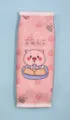 Primer plano de un estuche de PU rosa con un lindo diseño de cerdito y texto chino - Beber Agua (Estrella Rosa)