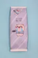 Primer plano del estuche de lápices de cerdito morado con diseño divertido - Cerdo Pobre (Morado Claro)